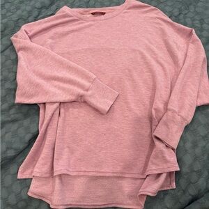 L.L. Bean Soft Rose Long Sleeve Top